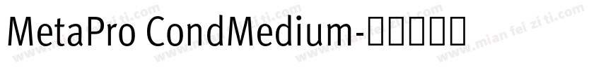 MetaPro CondMedium字体转换